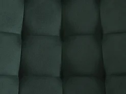 Conjunto de 2 cadeiras estofadas - Veludo e metal preto - Verde - OLLUA