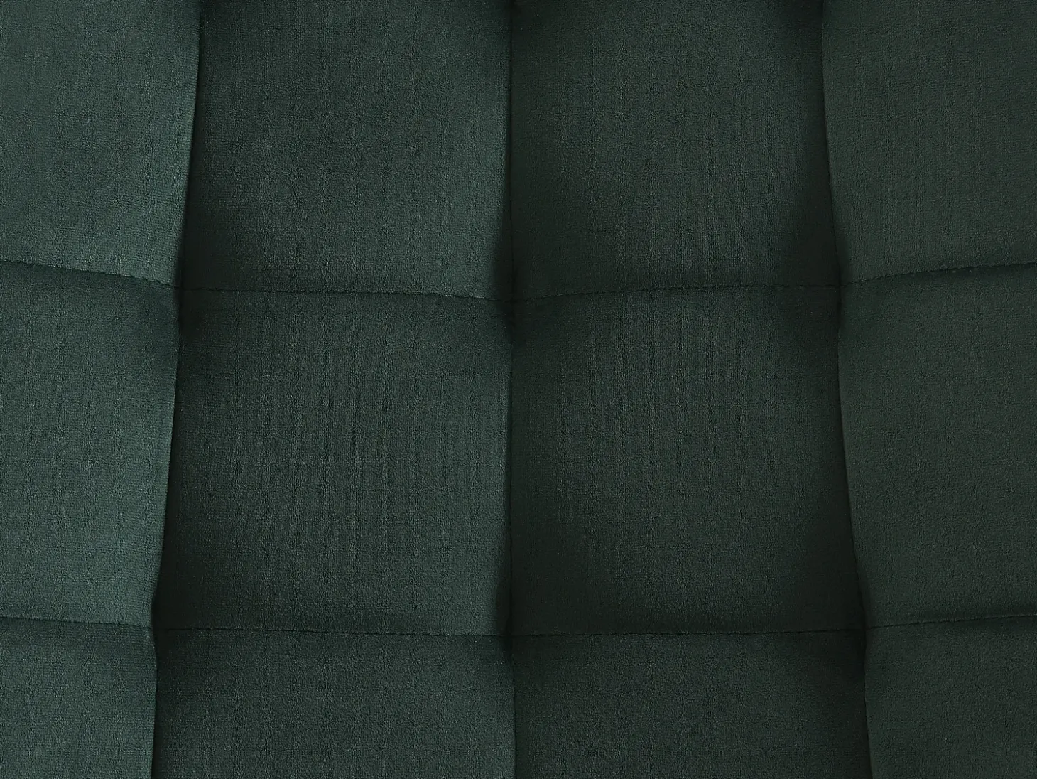 Conjunto de 2 cadeiras estofadas - Veludo e metal preto - Verde - OLLUA