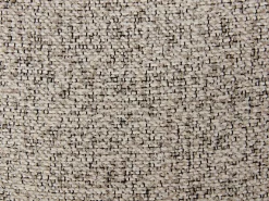 Conjunto de 6 cadeiras giratórias tecido tweed e metal taupe cor creme - VALIANA