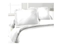 Conjunto de 2 Capas de Almofada 100% Algodão Branco 50x70 cm - Certificado OEKO-TEX