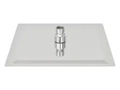 Conjunto de 2 chuveiros de imersão quadrados de 25x25 cm em aço inoxidável 02_0002105