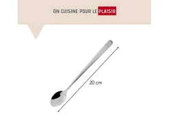Conjunto de 3 Colheres de Cocktail em Aço Inoxidável (19 cm)