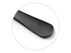 Conjunto de 6 colheres latte macchiato preto fosco em aço inoxidável Amefa Austin
