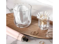 Conjunto de 4 copos de água de cristal transparente 250 ml, Rose Garden