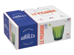 Conjunto de 6 Copos Duralex Picardie Verde Jungle 25 cl