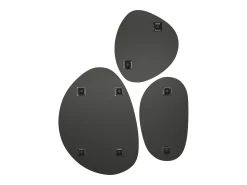 Conjunto de 3 espelhos de parede orgânicos, 3 tamanhos - SANIJI