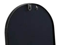 Conjunto de 3 espelhos ovais em metal - C.23 x A.120 cm - Preto - JAYLEN