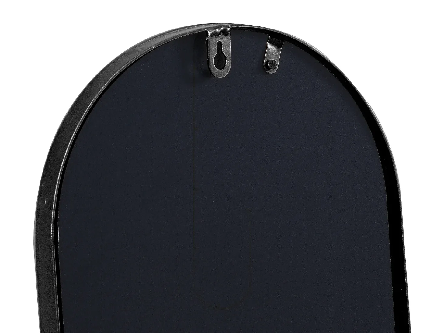 Conjunto de 3 espelhos ovais em metal - C.23 x A.120 cm - Preto - JAYLEN