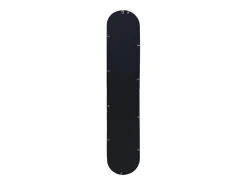 Conjunto de 3 espelhos ovais em metal - C.23 x A.120 cm - Preto - JAYLEN