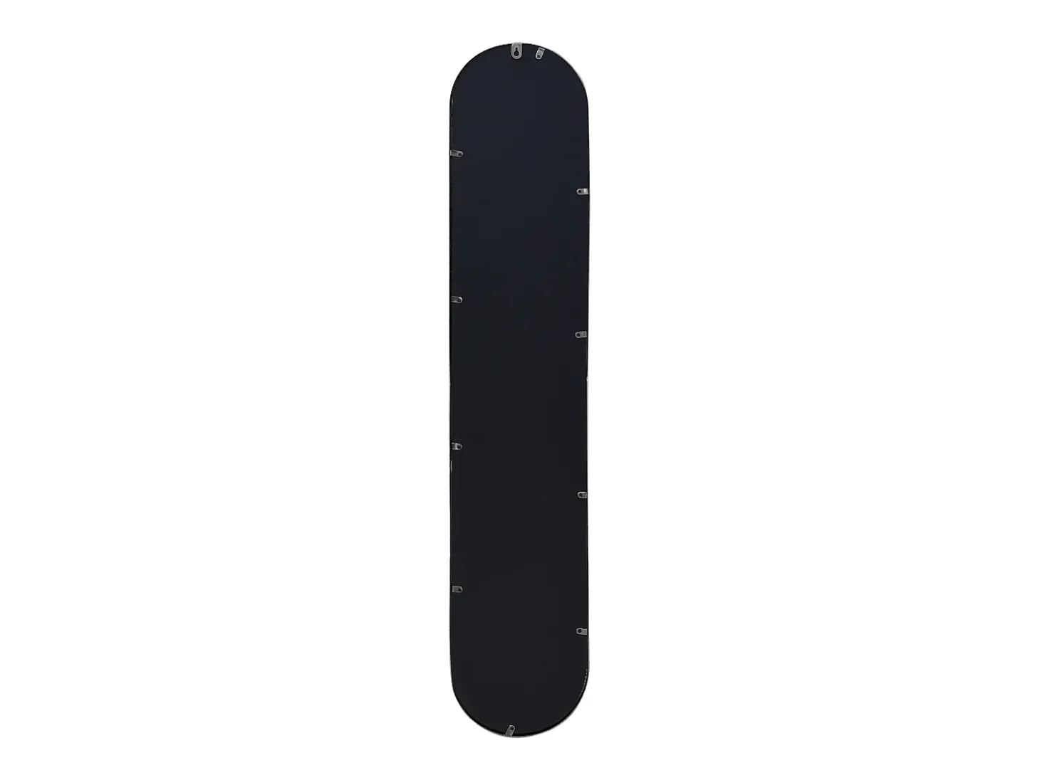 Conjunto de 3 espelhos ovais em metal - C.23 x A.120 cm - Preto - JAYLEN