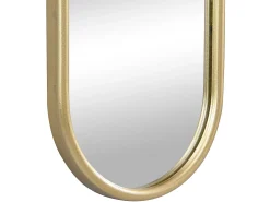 Conjunto de 3 espelhos ovais em metal - L.23 x A.120 cm - Dourado - JAYLEN