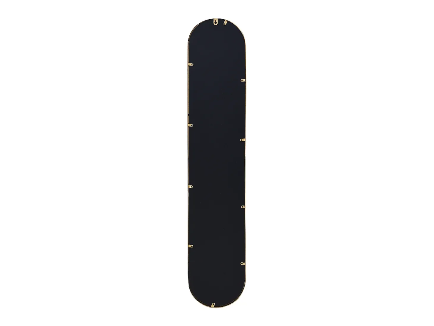 Conjunto de 3 espelhos ovais em metal - L.23 x A.120 cm - Dourado - JAYLEN