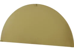 Conjunto de 2 espelhos semicírculo design em metal C.50 x A.100 cm dourado - GAVRA