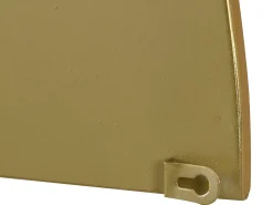 Conjunto de 2 espelhos semicírculo design em metal C.50 x A.100 cm dourado - GAVRA