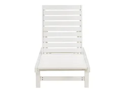 Conjunto de 2 espreguiçadeiras de madeira "Rawai" - Branco