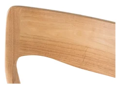 Conjunto de 2 espreguiçadeiras em bois d'hévéa