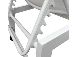 Conjunto de 2 espreguiçadeiras BARBADOS em textileno branco - alumínio branco