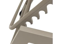Conjunto de 2 espreguiçadeiras BARBADOS em taupe textilene - taupe aluminium