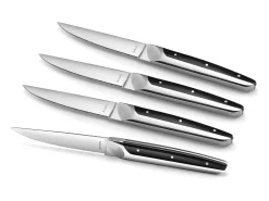 Conjunto de 4 facas de carne Emperor Amefa - Estilo de alta qualidade, lâmina serrilhada, cabo bimaterial ABS & Inox