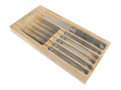 Conjunto de 6 facas de carne Laguiole Tradition - Cores sortidas