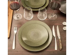 Conjunto de 4 facas de carne Achille Bois de pakka por Amefa