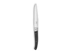 Conjunto de 6 facas de carne Lou Laguiole Pro lâmina serrilhada 11,5 cm em aço MoV