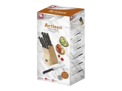 Conjunto de 6 facas de cozinha Artisan - Design clássico em aço inoxidável