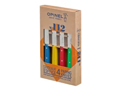 Conjunto de 4 facas de escritório Opinel N°112 Multicoloridas em Aço Inoxidável