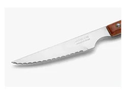 Conjunto de 6 Facas para Bife Arcos Forest Lâmina NITRUM® 11 cm Cabo em Madeira de Faia Comprimida