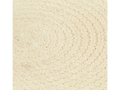 Conjunto de 6 Individuais de Mesa em Algodão 38 cm - Estilo Artesanal Natural
