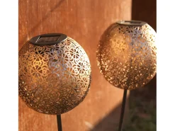 Conjunto de 2 luminárias solares de jardim. H45CM AGADIR