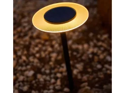 Conjunto de 2 luminárias solares de jardim. H35CM UFO