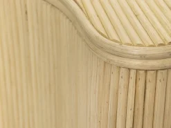 Conjunto de 2 mesas de apoio, caixas orgânicas rotim A45 cm x A33,5 cm cor natural MARSA