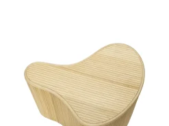 Conjunto de 2 mesas de apoio, caixas orgânicas rotim A45 cm x A33,5 cm cor natural MARSA