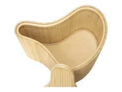 Conjunto de 2 mesas de apoio, caixas orgânicas rotim A45 cm x A33,5 cm cor natural MARSA