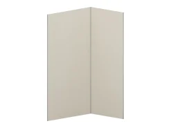 Conjunto de 2 painéis de duche marfim em alumínio com perfis C90xL120xA210 cm - ITZIAR