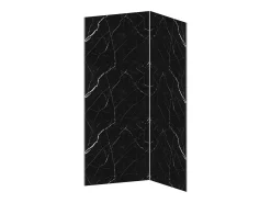 Conjunto de 2 painéis de parede chuveiro efeito mármore em alumínio C90xL120xA210 cm ENEKO