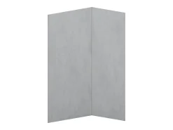 Conjunto de 2 painéis de parede de duche efeito cimento polido C90xL120xA210 cm - ARFINO