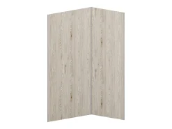 Conjunto de 2 painéis de parede de duche efeito madeira clara C90 x L120 x A210 cm - ENEKO