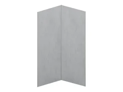 Conjunto de 2 painéis de parede de duche alumínio com perfis 2x90x210 cm ARFINO