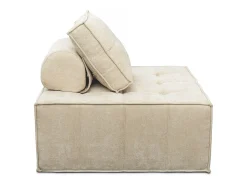 Conjunto de 3 poltronas modulares em tecido texturado 