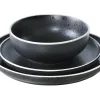 Conjunto de 6 Pratos de Sobremesa Aster Granit 21 cm - Conjunto de 6