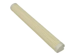 Conjunto de 6 sousplats de bambu feitos à mão, 30 x 45 cm, naturais e duráveis com suporte antiderrapante