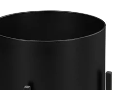 Conjunto de 2 vasos com suporte em metal - D. 25 x H. 39 e D. 23 x H. 35.5 - Dourado e preto - EDMEE
