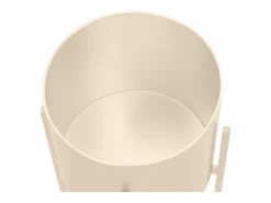 Conjunto de 2 vasos com suporte em metal - D. 25 x H. 39 e D. 23 x H. 35.5 - Preto mate - EDMEE