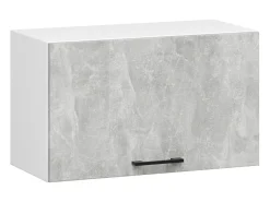 Conjunto de Armários de Cozinha com Vitrine OLIWIA 2.4m Cor Beton