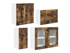 Conjunto de armários de cozinha Lyon 8 pcs Carvalho fumado