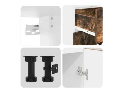 Conjunto de armários de cozinha Lyon 8 pcs Carvalho fumado