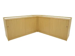 Conjunto de BalcÃµes Comerciais com Luz LED "THESEUS" LM60+ 2x B1500 â€“ cor Maple