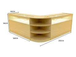 Conjunto de Balcões Comerciais com Luz LED